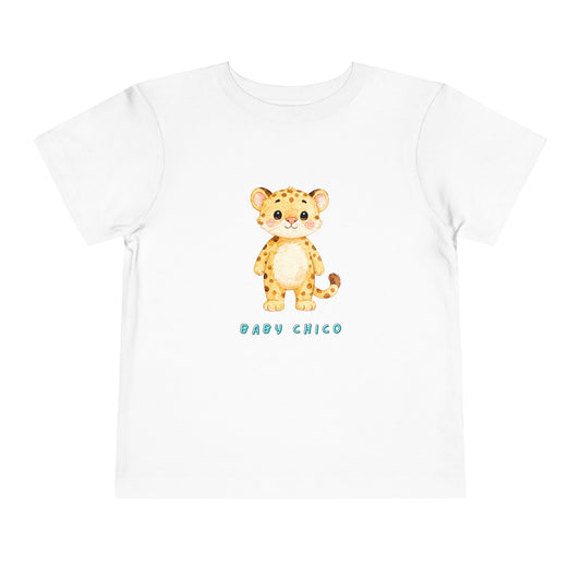 Toddler Tee — Cute Baby Cheetah 'Baby Chico' Graphic Shirt