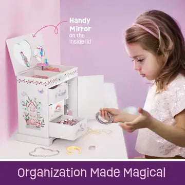 Unicorn Musical Jewelry Box For Kids, Gifts For Girls, Toy